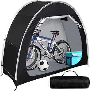 Bike Cover Storage Heavy Duty Storage Tent Outdoor Portable Bicycle Tent PU4000 Waterproof Cloth Durable 210D Oxford Fabric,Protect Against Wind, Rain, Snow, Dust W/Travel Bag